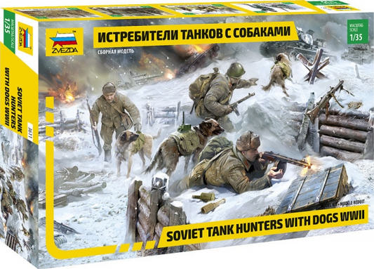 Soviet Tank Hunters with Dogs WWII - ZVEZDA 1/35