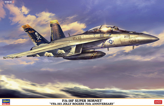 F/A-18F Super Hornet "VFA-103 Jolly Rogers 75th Anniversary" - HASEGAWA 1/48