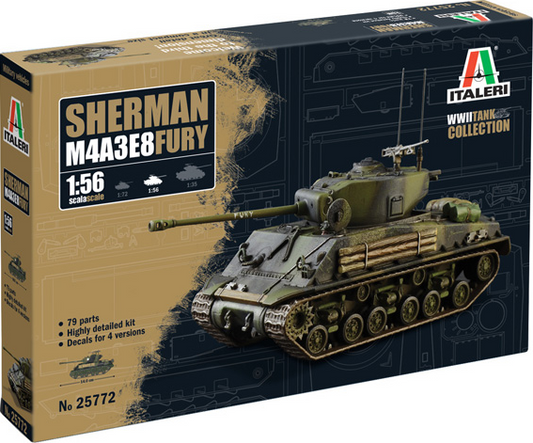 M4A3E8 Sherman Fury - ITALERI 1/56