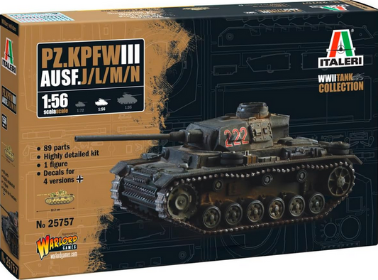 Pz.Kpfw. III Ausf. J/L/M/N - ITALERI 1/56
