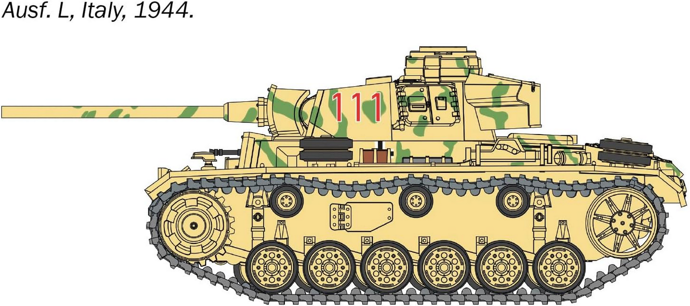 Pz.Kpfw. III Ausf. J/L/M/N - ITALERI 1/56