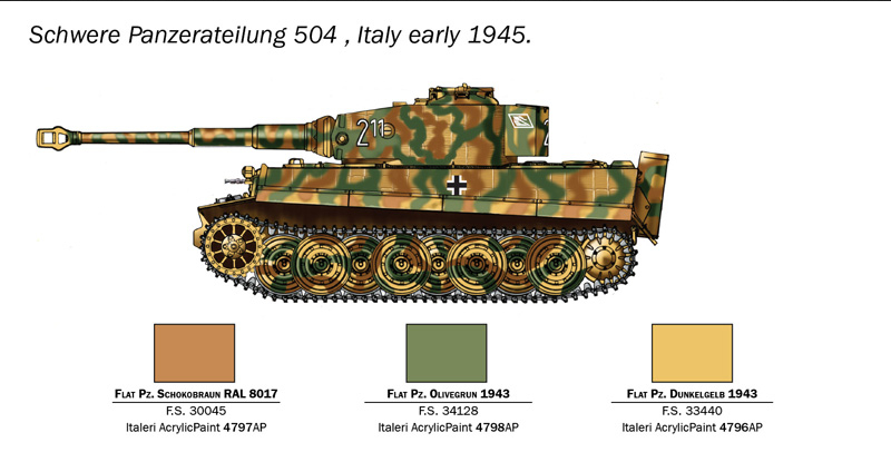 Pz.Kpfw. VI Tiger I Ausf.E - ITALERI 1/56