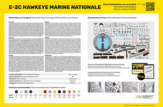E-2c Hawkeye Marine Nationale - Kit Complet - HELLER 1/72