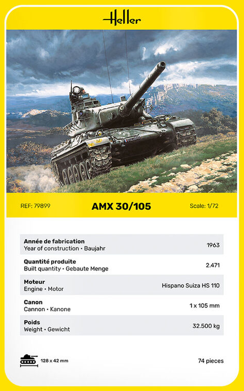 AMX 30/105 - HELLER 1/72