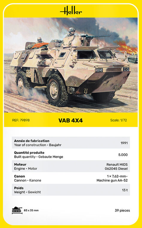 VAB 4X4 - HELLER 1/72