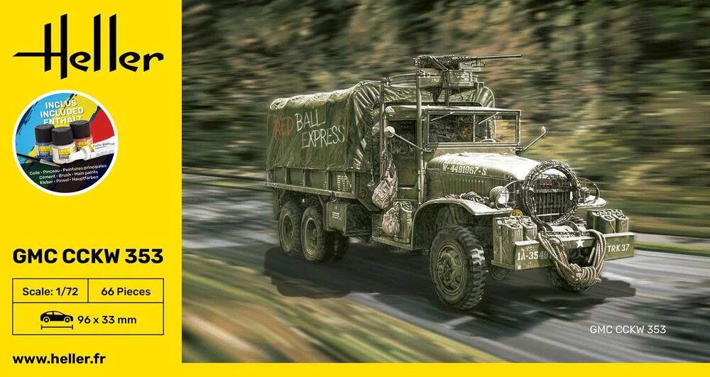 GMC CCKW 353 - Kit Complet - HELLER 1/72