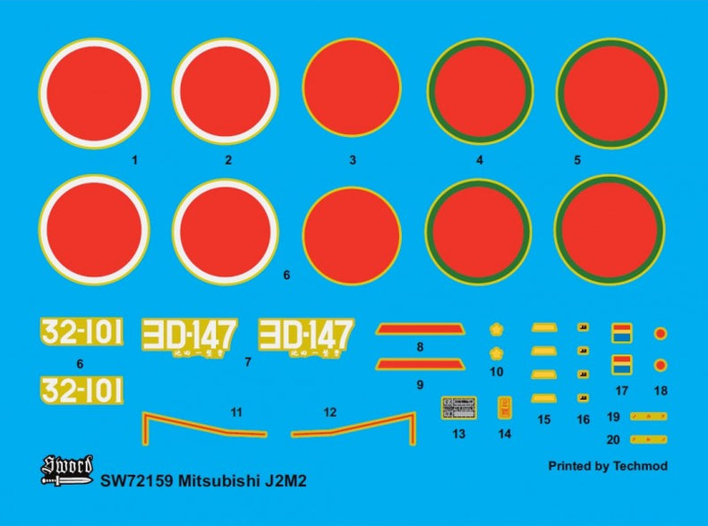 J2M2 Raiden - SWORD MODELS 1/72