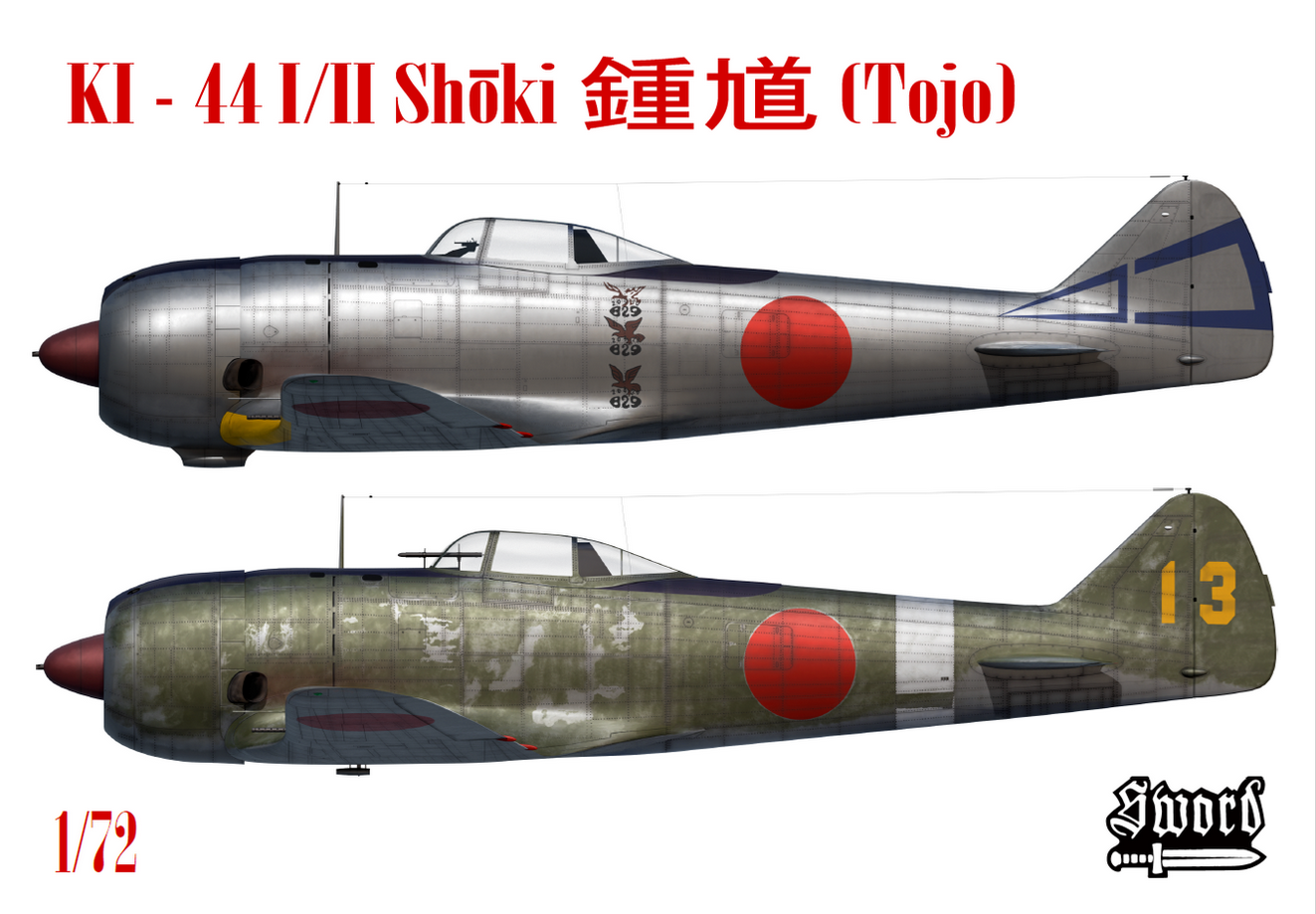 Ki-44 I/II Shoki (Tojo) - SWORD MODELS 1/72