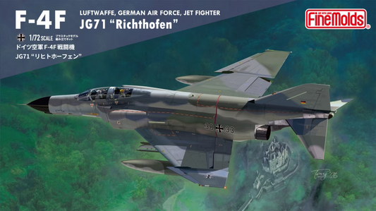 F-4F JG71 "Richthofen" - Luftwaffe, German Air Force, Jet Fighter - FINEMOLDS 1/72