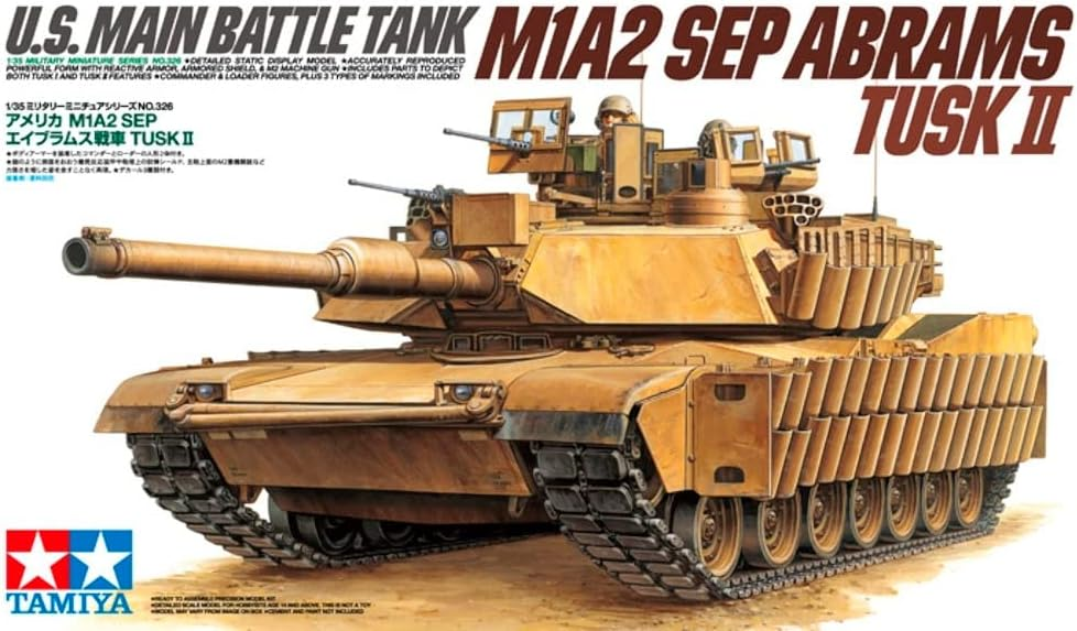 U.S. Main Battle Tank M1A2 SEP Abrams TUSK II - TAMIYA 1/35