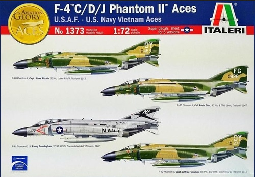 F-4 C/D/J Phantom II Aces U.S.A.F. - U.S. Navy Vietnam Aces - ITALERI 1/72