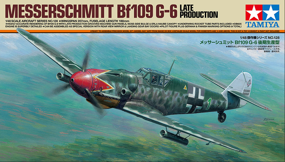 Messerschmitt Bf109 G-6 Late production - TAMIYA 1/48