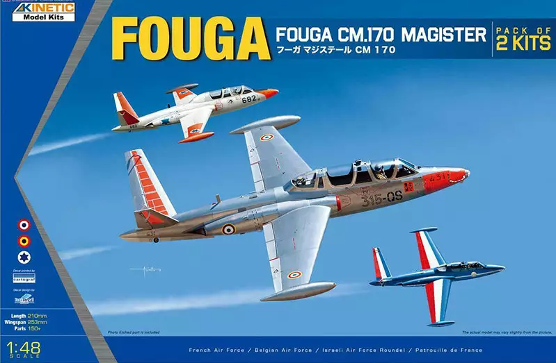 Fouga CM.170 Magister [Pack of 2 Kits] - KINETIC 1/48