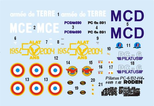Pilatus PC-6 B2/H4 Turbo Porter - STOL Aircraft of the French Army - RODEN 1/48