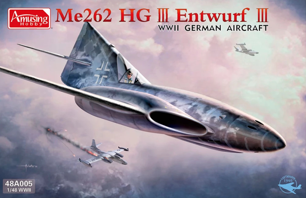 Me 262 HG III - Entwurf III [WWII German Aircraft] - AMUSING HOBBY 1/48