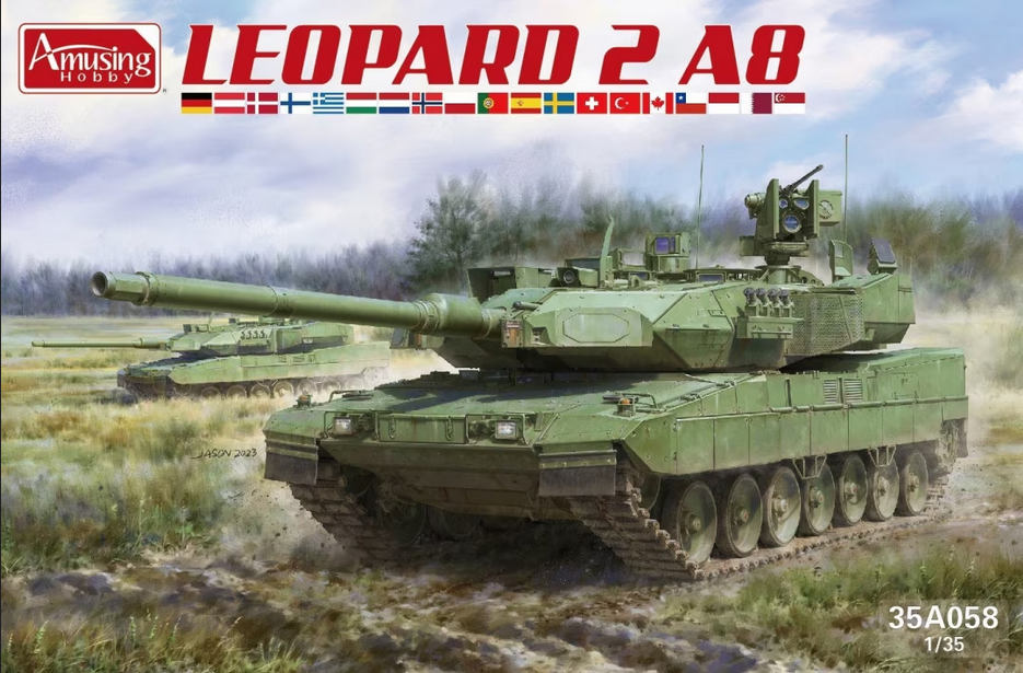 Leopard 2 A8 - AMUSING HOBBY 1/35