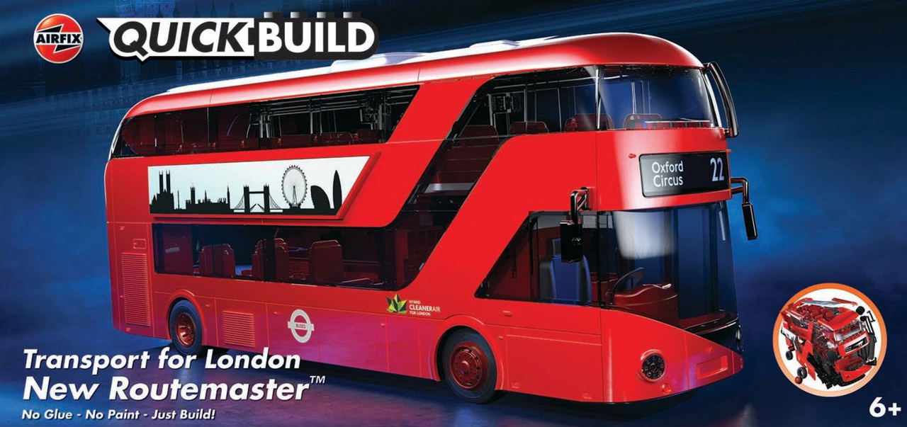 Transport for London New Routemaster - Quick build - AIRFIX