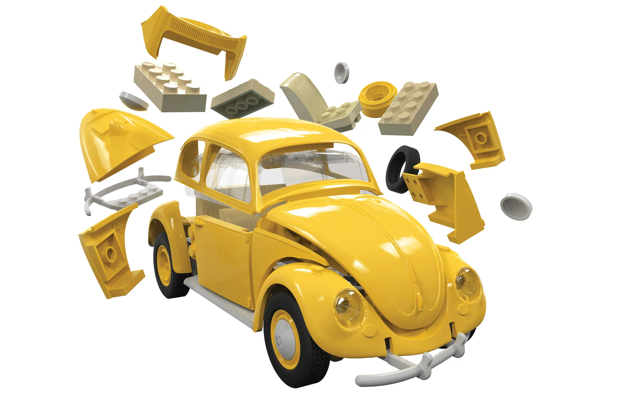 Volkswagen Beetle [Yellow] - Quick build - AIRFIX