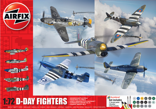 D-Day Fighters (x5 kits complets) - AIRFIX 1/72
