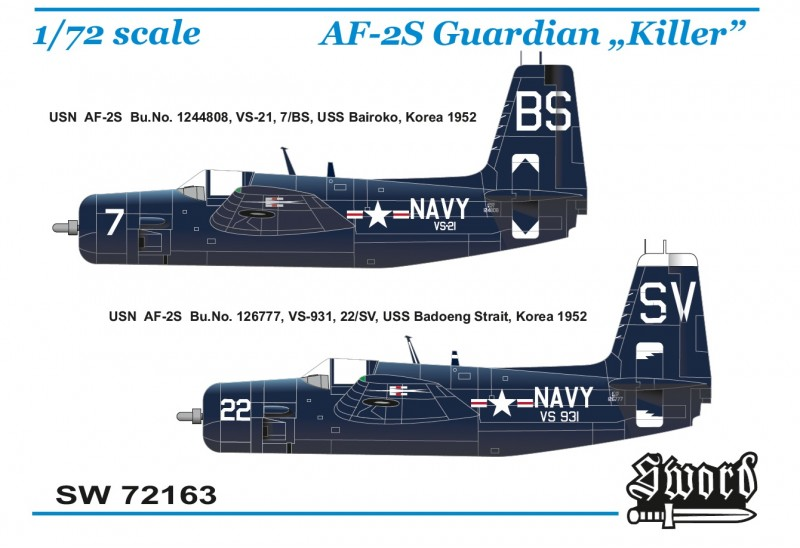 AF-2S Guardian "Killer" - SWORD MODELS 1/72