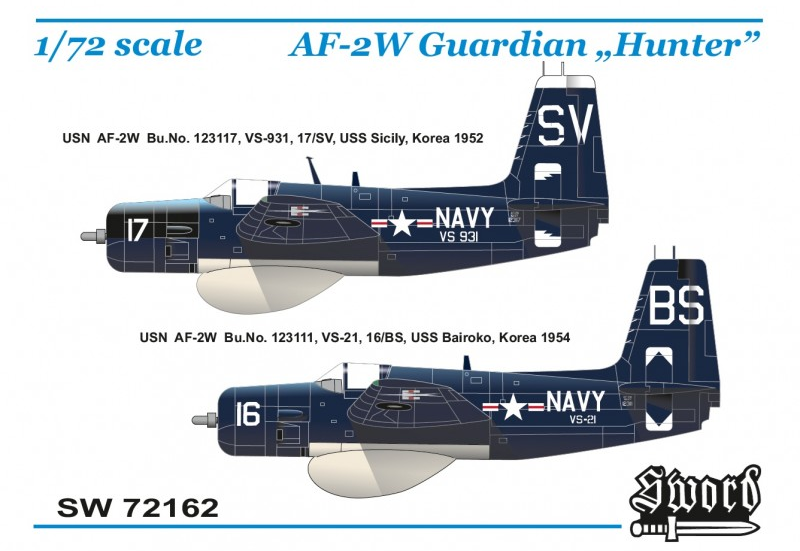 AF-2W Guardian "Hunter" - SWORD MODELS 1/72