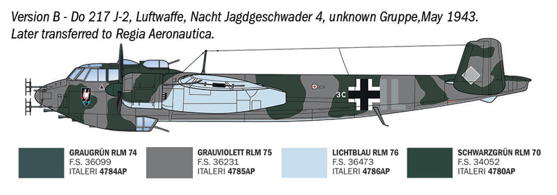 Dornier Do 217 J-1/J-2 Nachtjäger - ITALERI 1/72