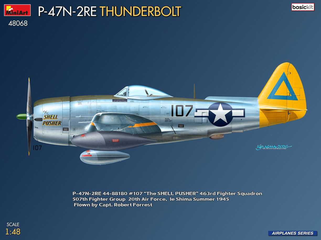 P-47N-2RE Thunderbolt - Basic Kit - MINIART 1/48