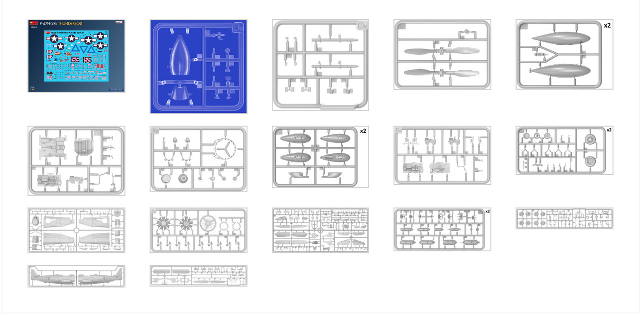 P-47N-2RE Thunderbolt - Basic Kit - MINIART 1/48