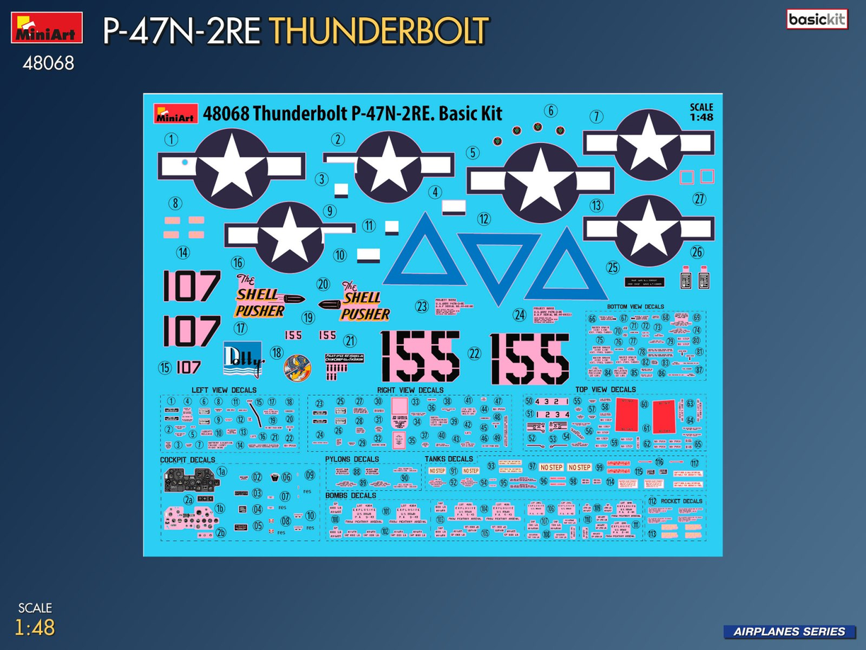 P-47N-2RE Thunderbolt - Basic Kit - MINIART 1/48