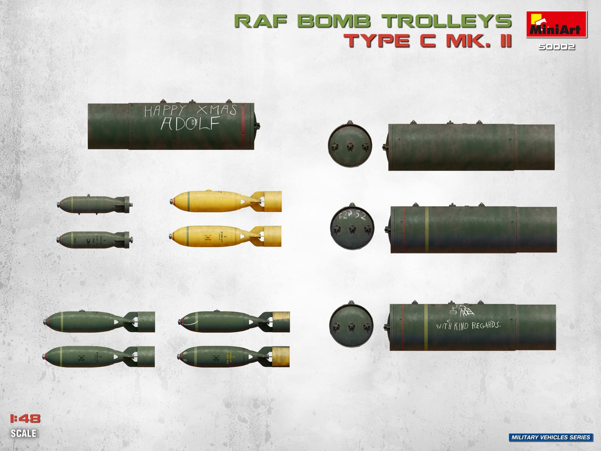 RAF Bomb Trolleys Type C Mk.II - MINIART 1/48