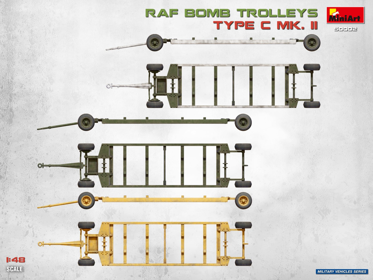 RAF Bomb Trolleys Type C Mk.II - MINIART 1/48