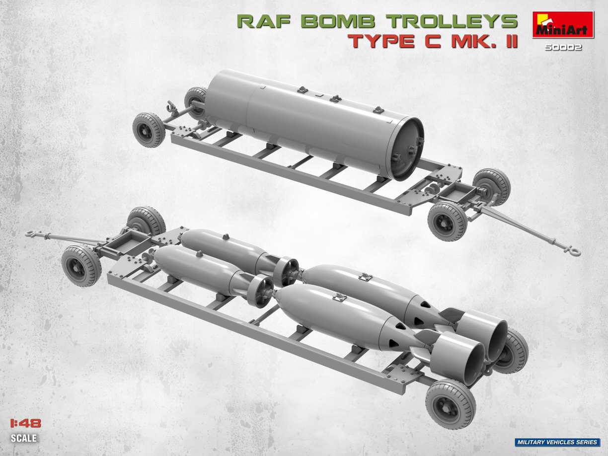 RAF Bomb Trolleys Type C Mk.II - MINIART 1/48