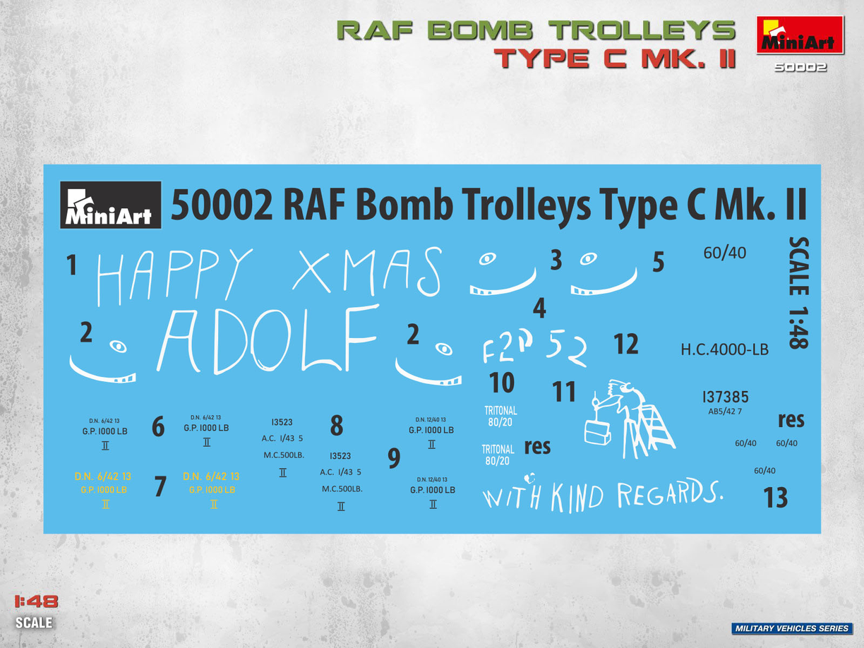 RAF Bomb Trolleys Type C Mk.II - MINIART 1/48