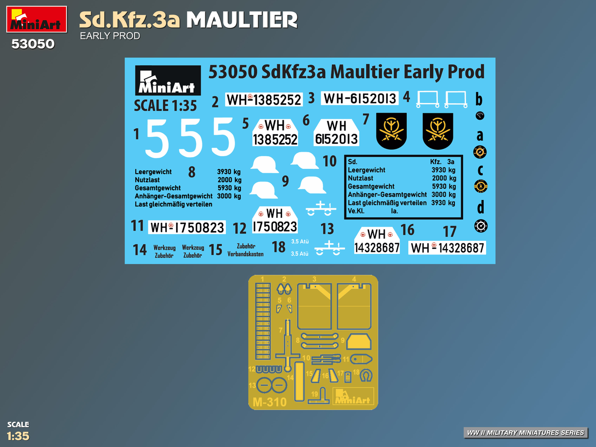Sd.Kfz.3a Maultier [Early Production] - MINIART 1/35