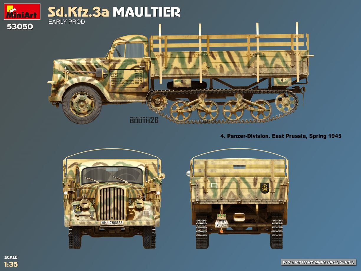 Sd.Kfz.3a Maultier [Early Production] - MINIART 1/35