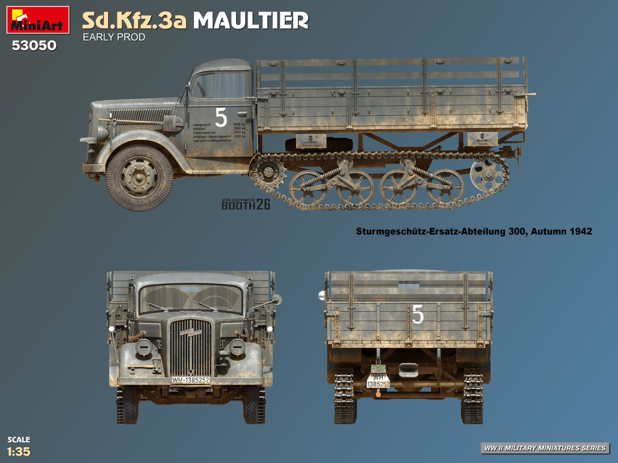 Sd.Kfz.3a Maultier [Early Production] - MINIART 1/35
