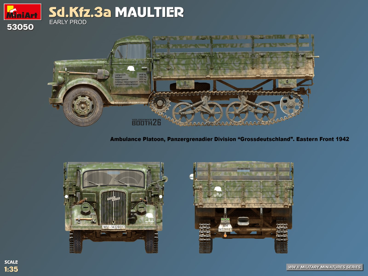 Sd.Kfz.3a Maultier [Early Production] - MINIART 1/35