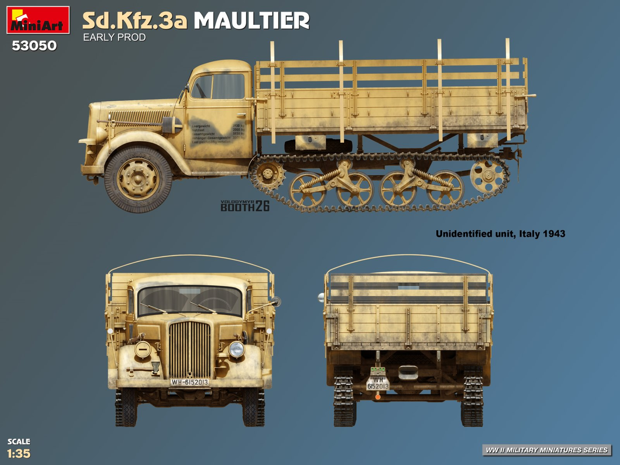 Sd.Kfz.3a Maultier [Early Production] - MINIART 1/35