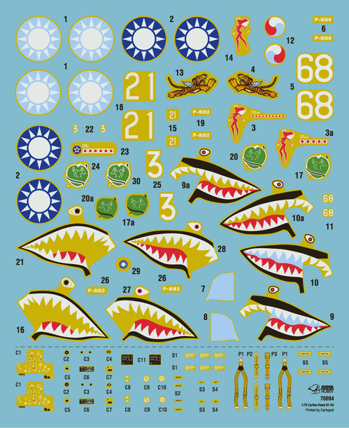Curtiss Hawk 81-A2 Flying Tigers - ARMA HOBBY 1/72