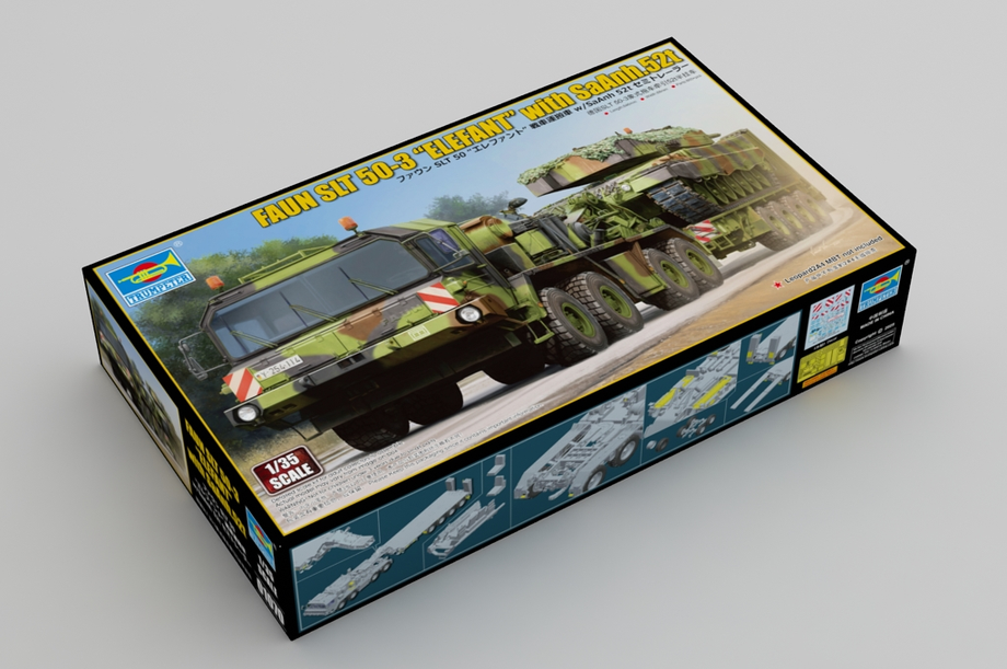 SLT 50-3 ELEFANT with SaAnh.52t semitrailer - TRUMPETER 1/35