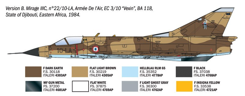 Mirage IIIC - ITALERI 1/32