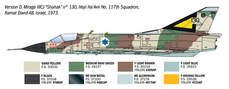 Mirage IIIC - ITALERI 1/32