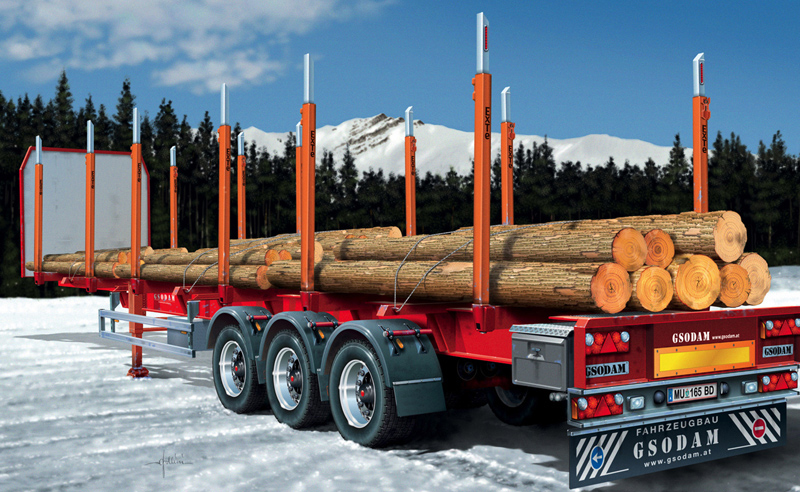 Holzauflieger Timber Trailer - ITALERI 1/24