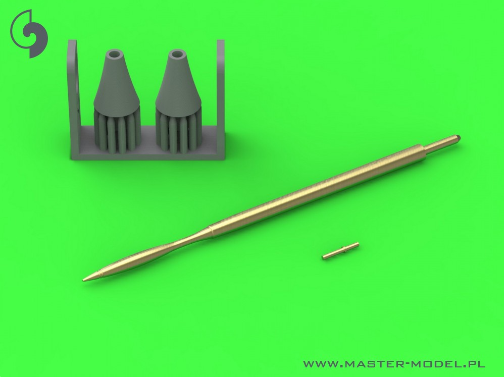 SEPECAT Jaguar A - Pitot Tube w/resin adaptor & Angle Of Attack probe (for Kitty Hawk) - MASTER MODEL AM-48-199
