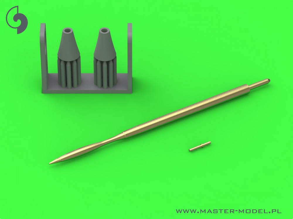 SEPECAT Jaguar GR.1 (early) - Pitot Tube w/resin adaptor & Angle Of Attack probe (for Airfix) - MASTER MODEL AM-48-200