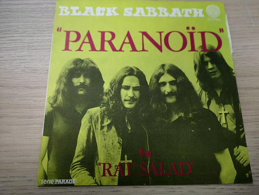 Black Sabbath "Paranoid" Orig France 1970 EX/EX (7" Single)