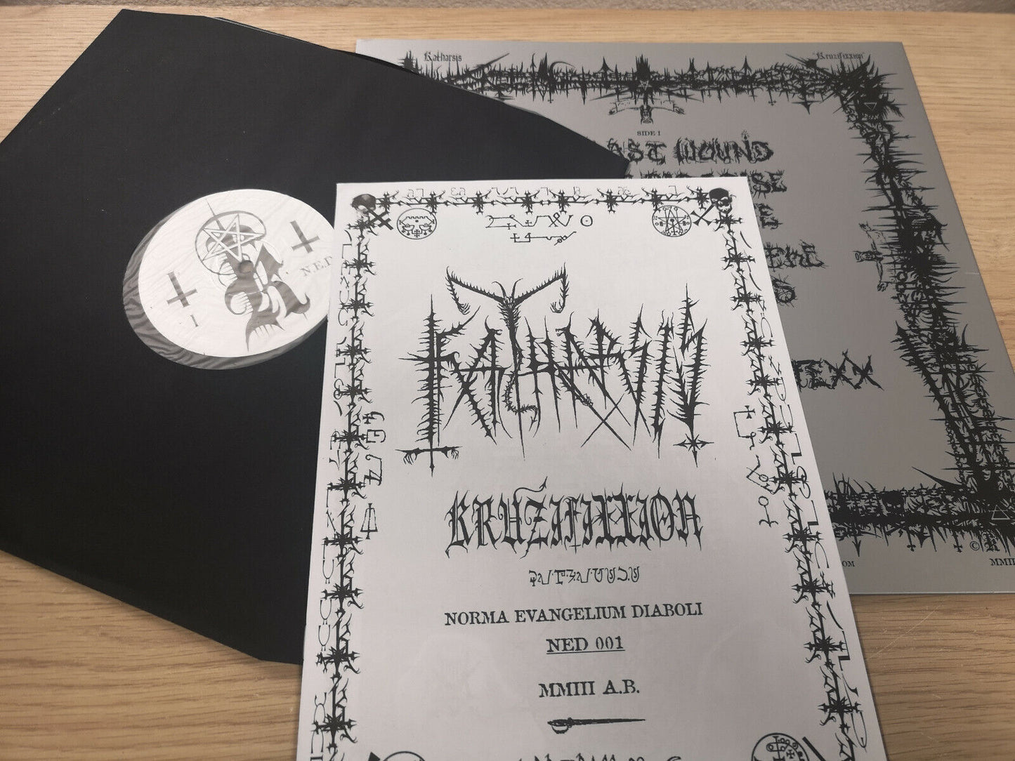 Katharsis "Kruzifixxion" Re NEW Booklet + Poster