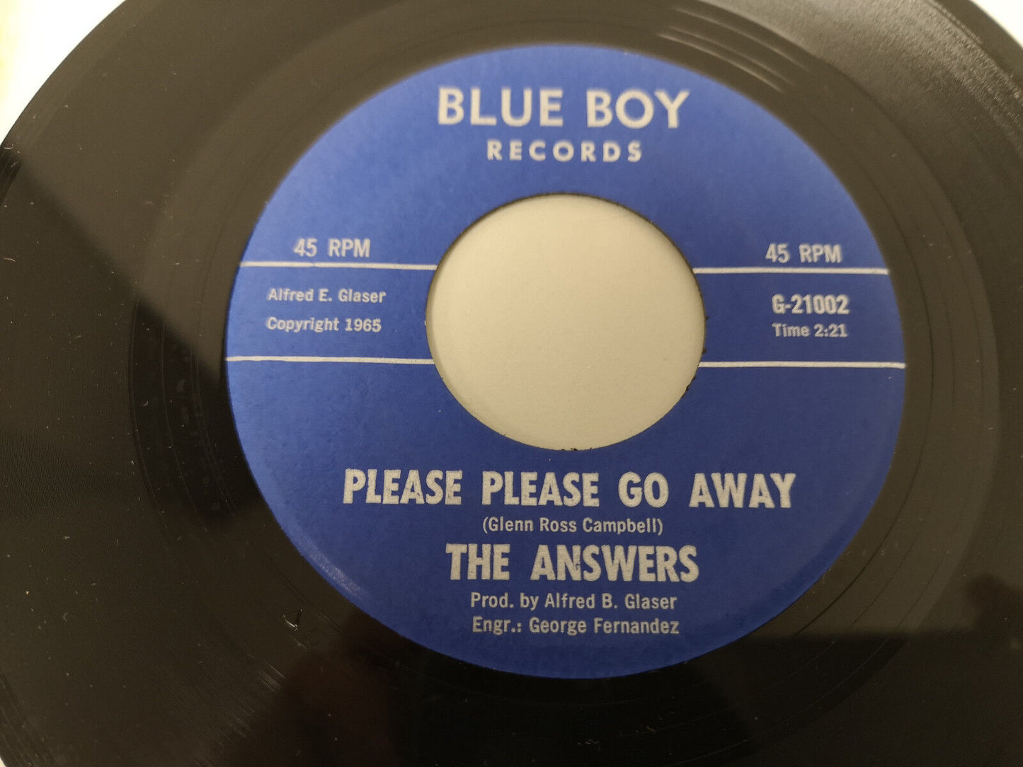 Answers "Fool Turn Around" Orig US 1965 M- (Pre-Misunderstood)