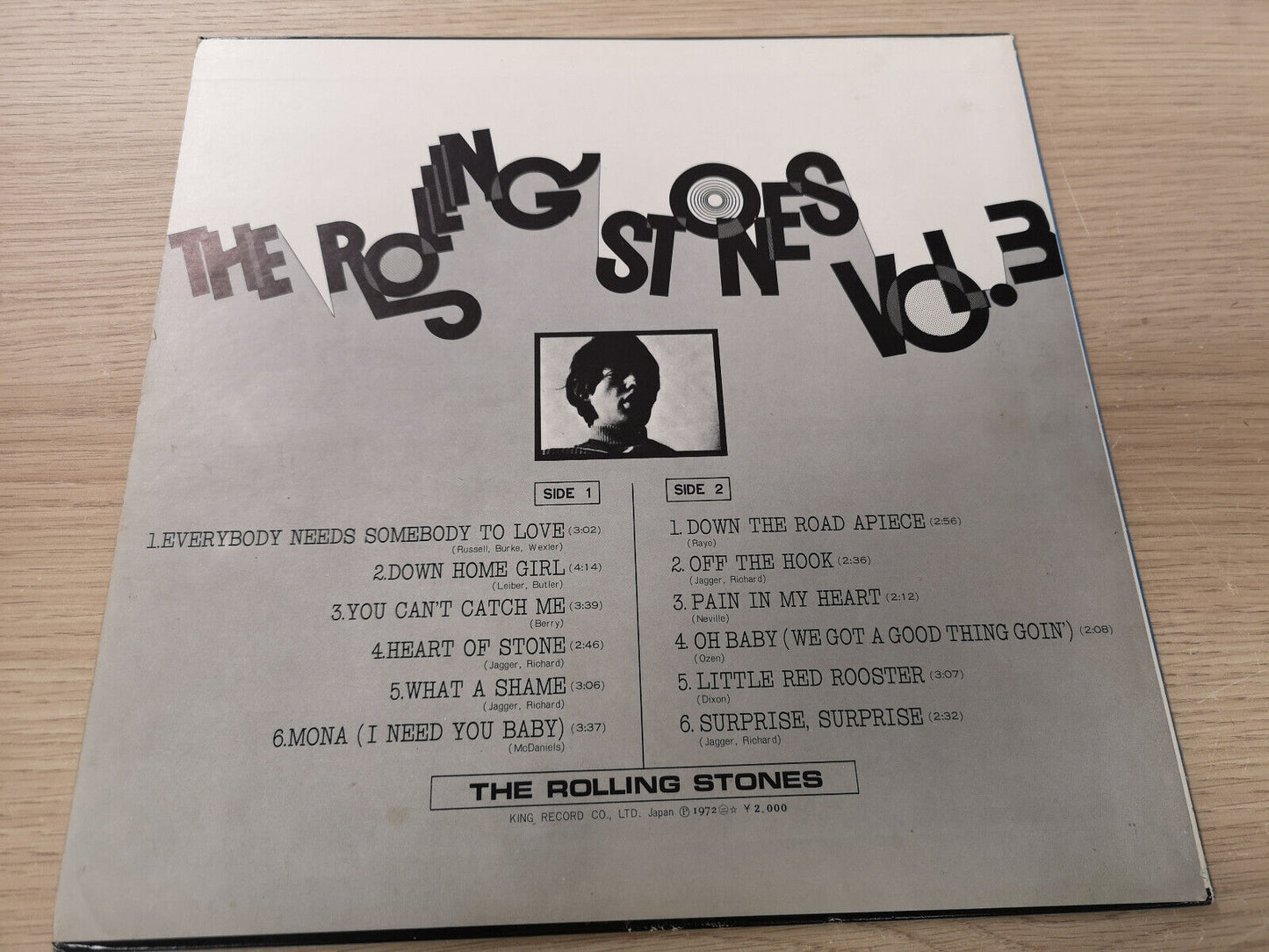 Rolling Stones "Vol.3" Re Japan 1972 VG++/EX w/ Lyrics Insert
