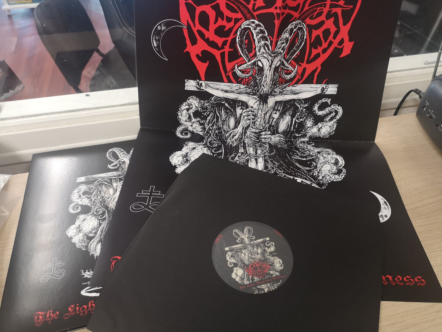 Archgoat "The Light-Devouring Darkness" NEW Re Red/Black Vinyl w/ Booklet